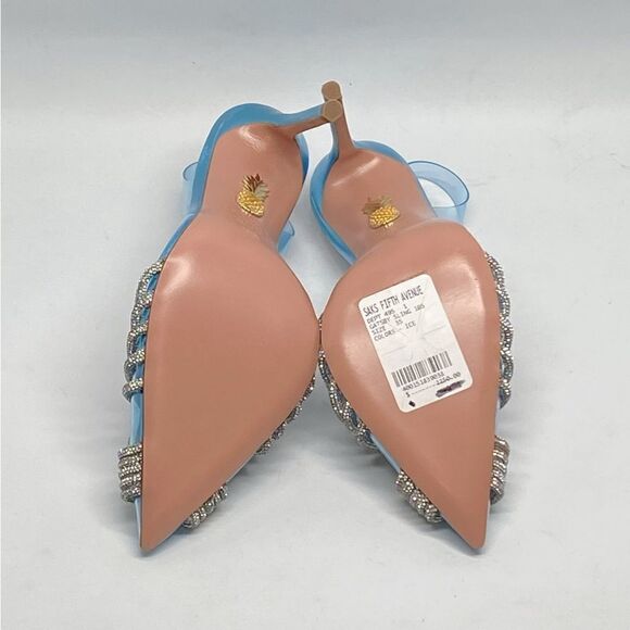 Aquazzura Gatsby Crystal-Embellished Slingback pumps size 35 - Picture 12 of 13